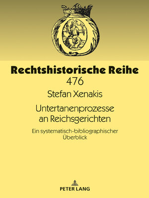 cover image of Untertanenprozesse an Reichsgerichten